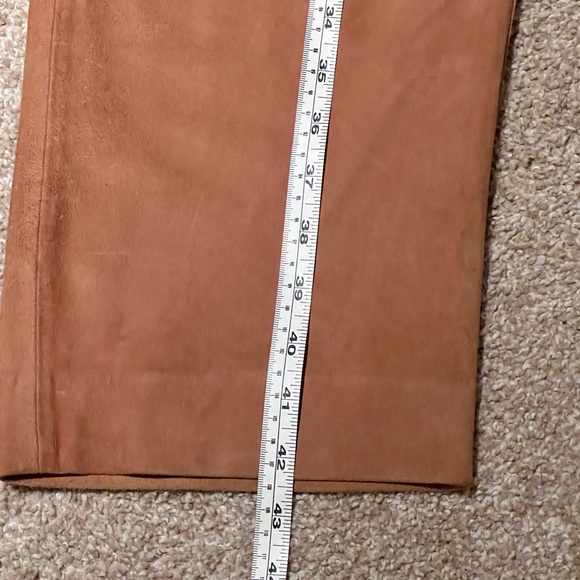Vintage Tail Brand Tan 100% Suede Pants size 10 - Picture 5 of 8